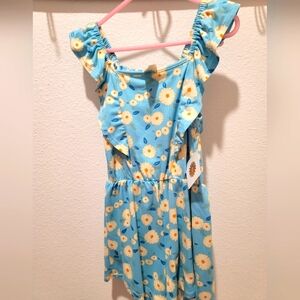 Girls flower romper Size 10 NWT